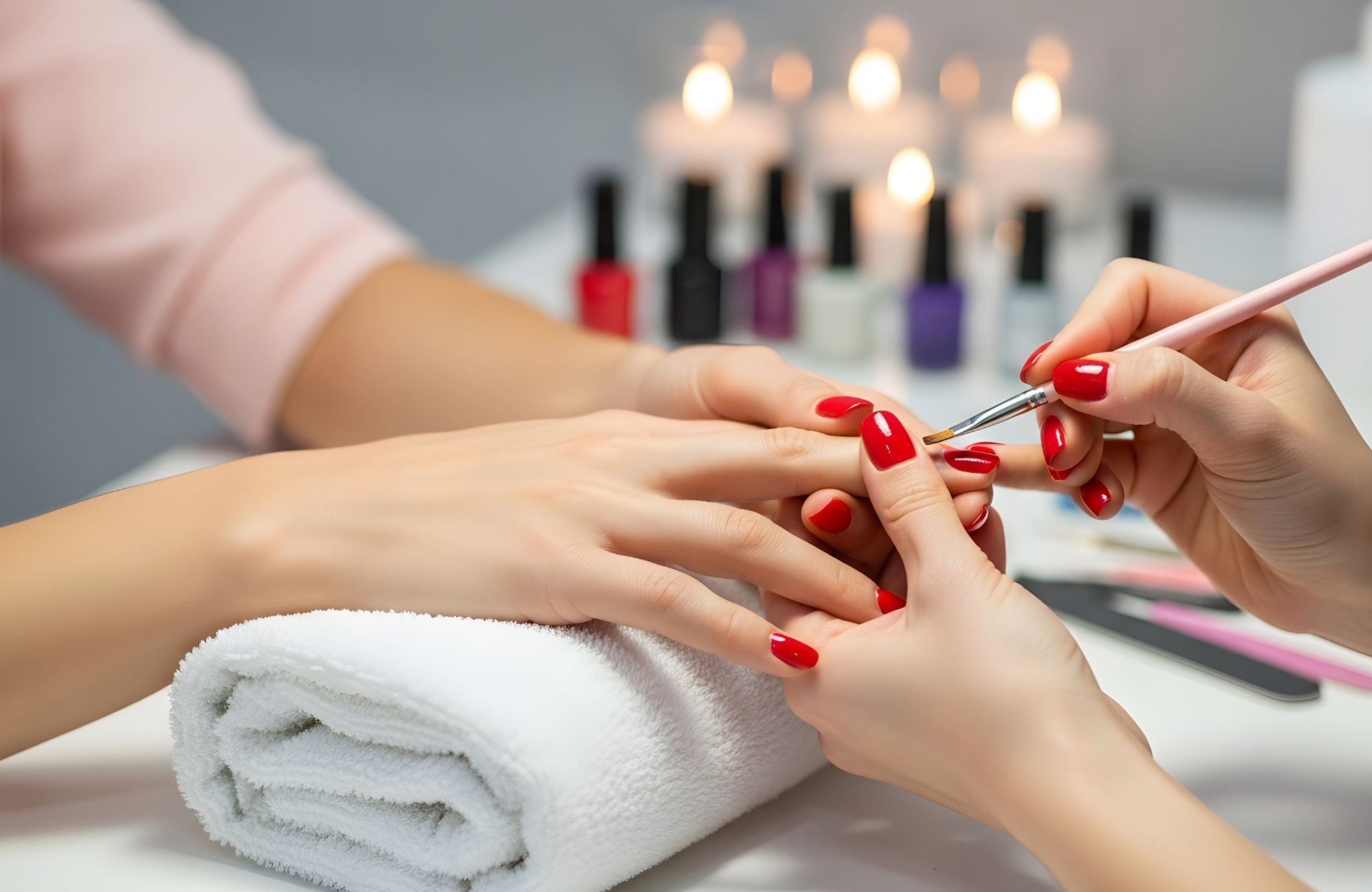 Fresh gel manicure